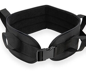 Padded Gait Belt Side Release Black Large